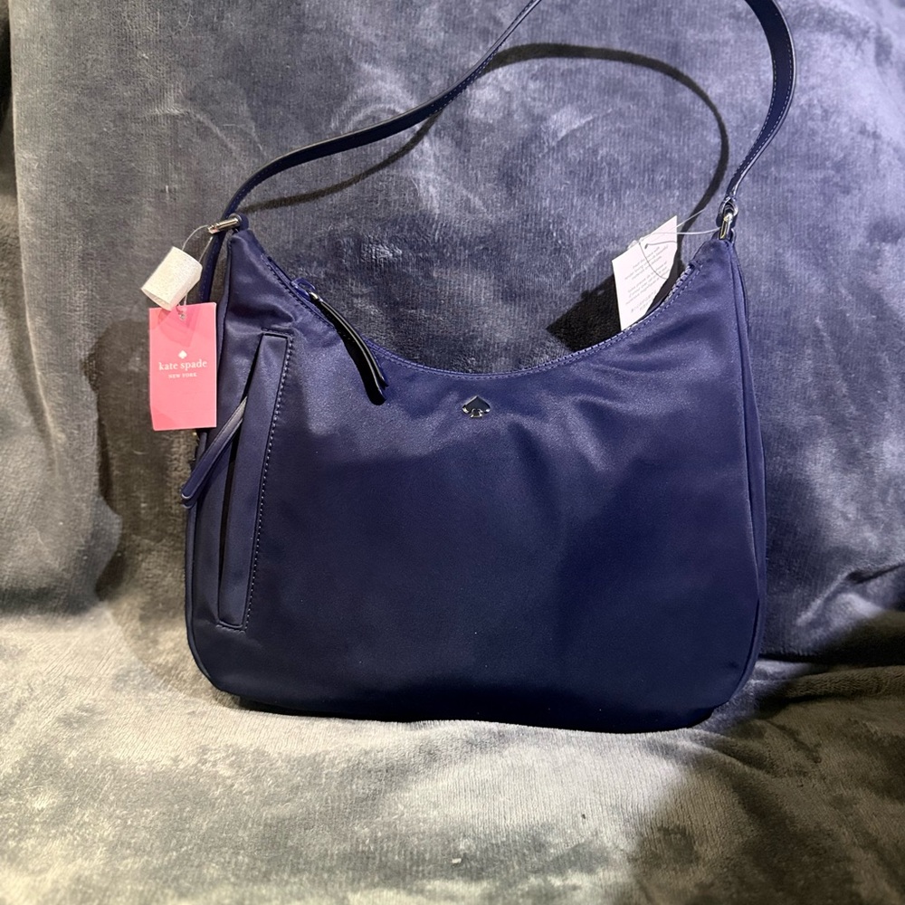 kate spade navy blue shoulder hobo bag. NWT!!! Gifting quality!